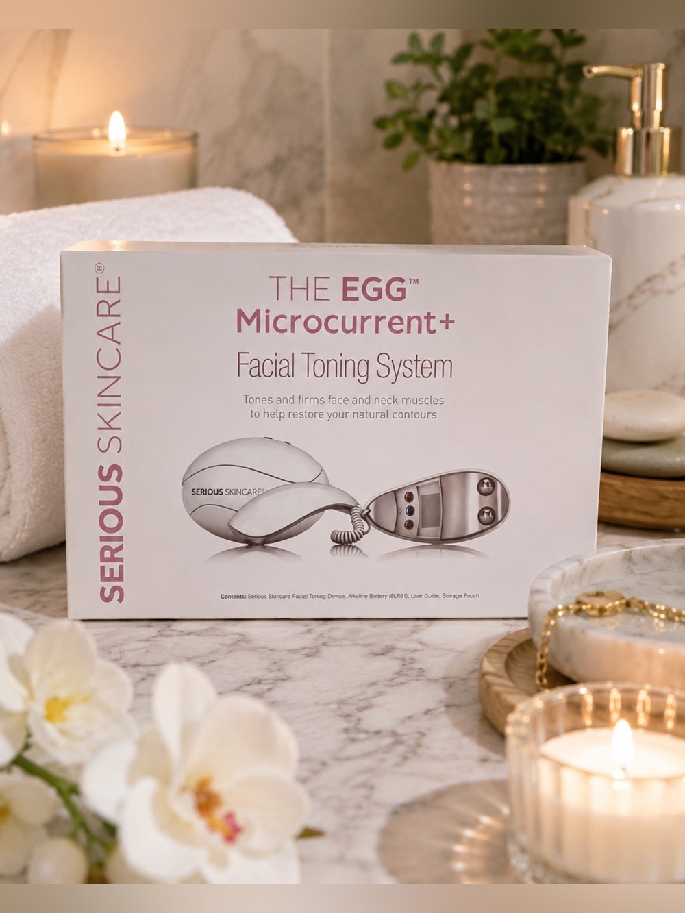 Serious Skincare The Egg Microcurrent Facial Toning System | Anti Aging Device - Picture 1 of 3